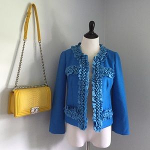 SUPER RARE COLOR!!! J. Crew Berry Trim Blazer